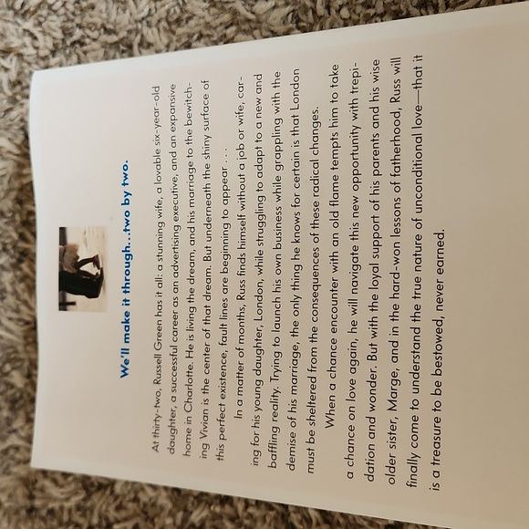 Two by Two Paperback Book by Nicholas Sparks - Picture 3 of 5